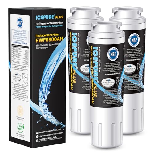 PLUS UKF8001 Replacement for Whirlpool Filter 4 (3 Count)