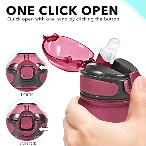 32 oz Drinking Water Bottle with Times to Drink and Straw