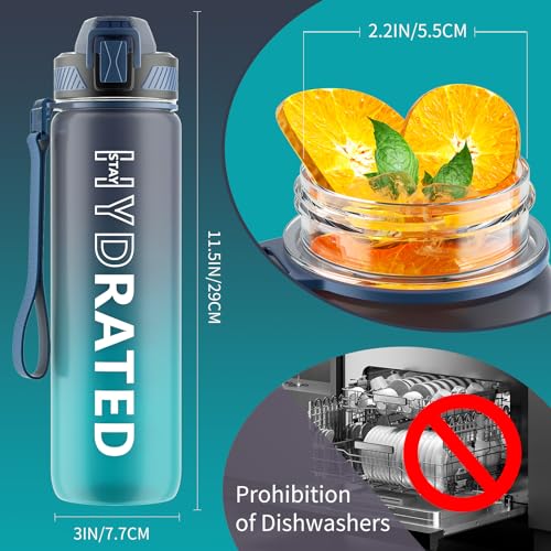 Water Bottle with Straw