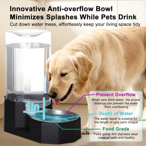 8L Large Dog Water Dispenser