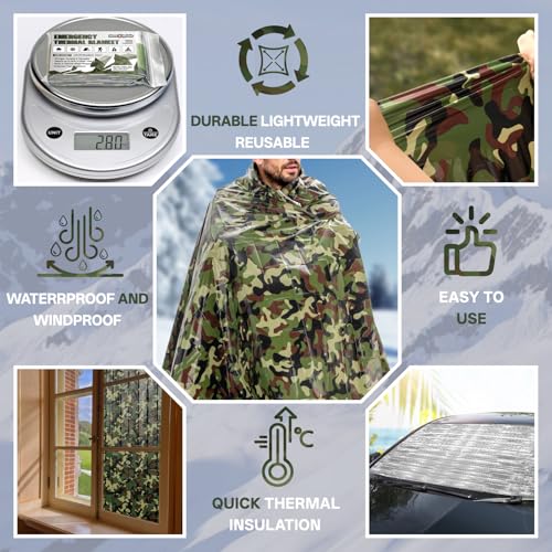 Survival Emergency Thermal Blankets (4 Count)