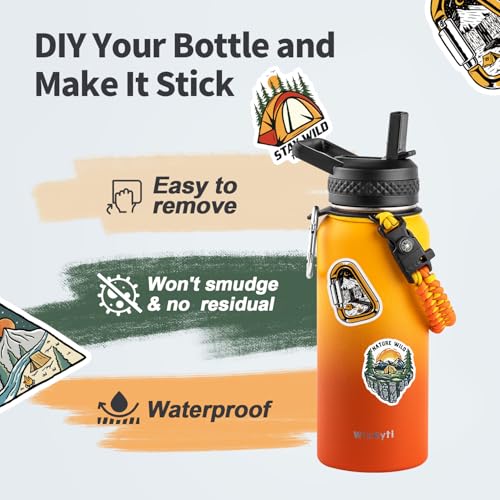 32 oz Insulated Water Bottle with Straw