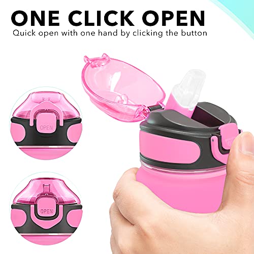 32 oz Drinking Water Bottle with Times to Drink and Straw