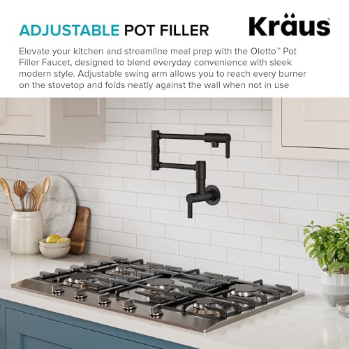 Oletto Pot Filler Faucet with Retractable Arm