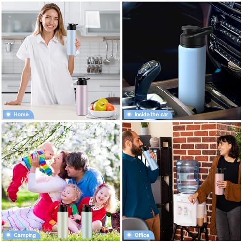 Aluminum Water Bottle Bulk (24 Count)