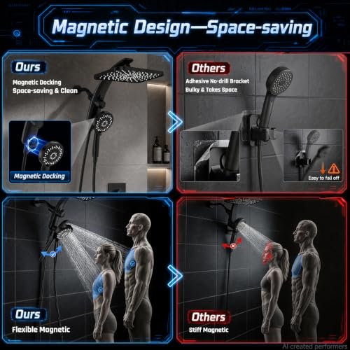 12" Rain Shower Head with Handheld