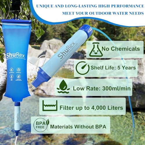3L Gravity Fed Water Filtration System with Adjustable Tree Strap