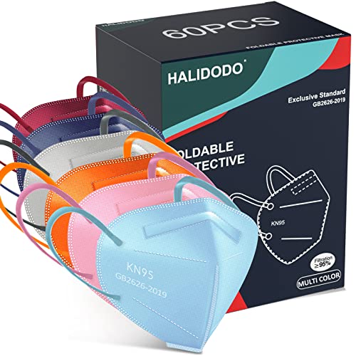 60 Packs Individually Wrapped KN95 Face Mask 5 (60 Count)