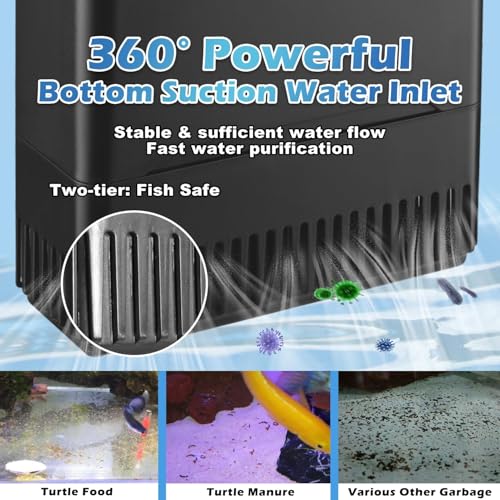 Turtle Tank Filter Aquarium Fish Filter w