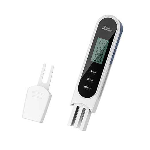 4 in 1 Digital Water Quality Tester, Accurate and Reliable Digital TDS EC & Temp(°C,°F) TDS Water Tester, 0-9990PPM TDS Meter (White)