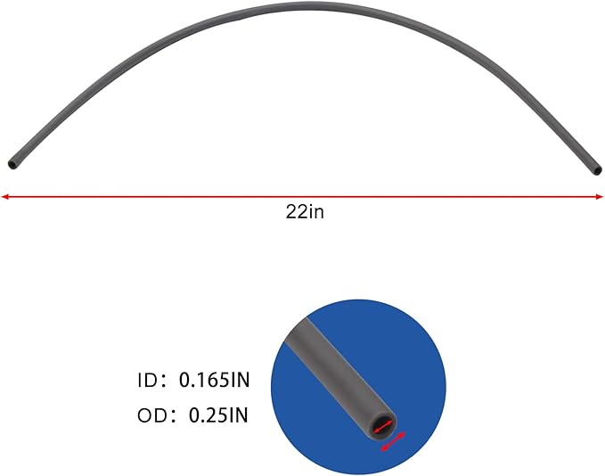 4335 Feed Tube with Sleeve Compatible with 600 Aprilaire Humidifiers 400, 500, 600A,Includes Yellow Orifice (4231), in-line Strainer (4004) - AquaVibe