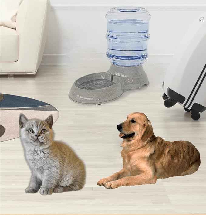 Dog Water Bowl Dispenser,3 Gallon/ 11L Pet Water Dispenser Station for Large Dogs and Cats,Gravity Automatic Feeder,Large Size Dog Drinking Fountain