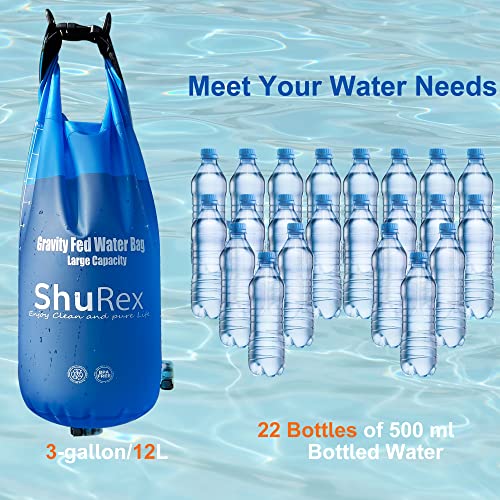 12L Gravity Fed Water Filtration System with Adjustable Tree Strap