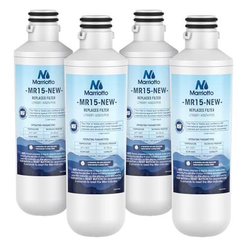 Water Filter LT1000PC Replacement for LG Refrigerator (4 Count)