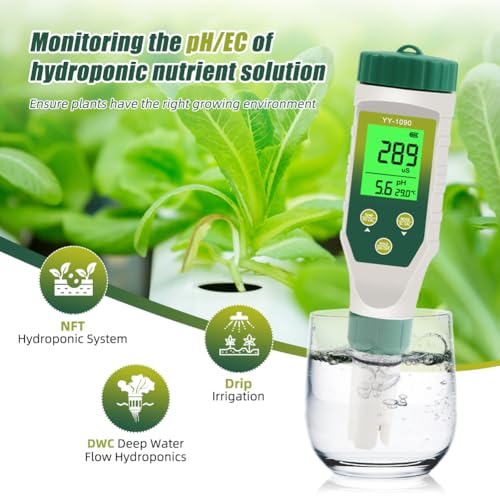 PH Meter & TDS Meter 5 in 1 Water Tester pH