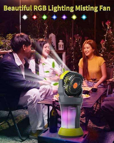 Portable Misting Fan with 30000mAh Battery Fan