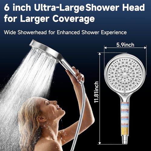 6 Inch Filtered Shower Head