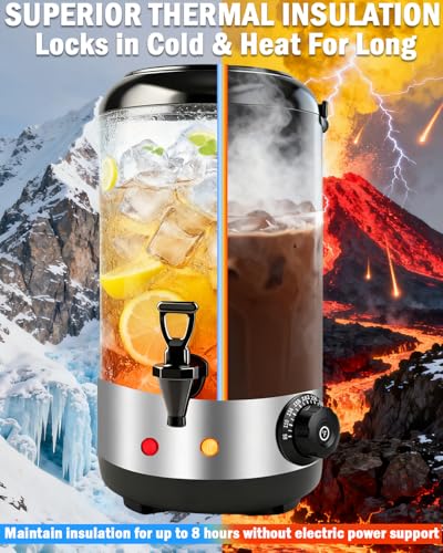Electric Insulated Beverage Dispenser With Heating
