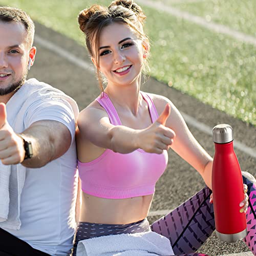 17oz Sport Water Bottle 12 Pack Vacuum Insulated Stainless Steel Leak (12 Count)