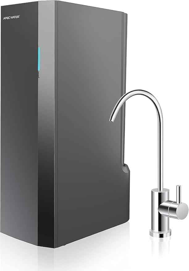 APEC Tankless RO Water Filter System ROTL-AIO-A - Four-in-One Premium Reverse Osmosis Water Filtration, 2:1 Pure to Drain, Filters Fluoride, Heavy Metals, 1K+ Impurities, Easy DIY Install & Care
