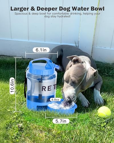 Large Dog Water Bottle Portable Bowl