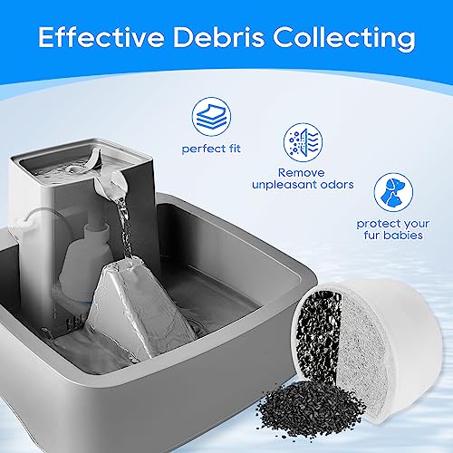 16 PCS Carbon Filters Compatible With Drinkwell Avalon Pagoda (16 Count)