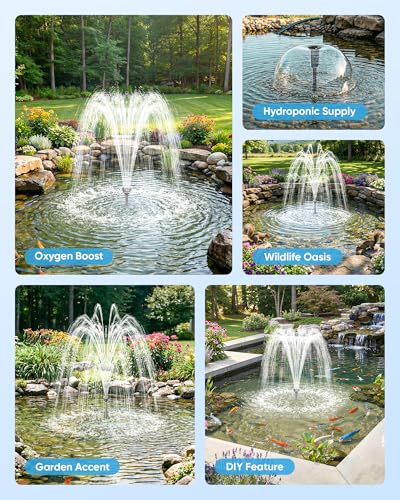 Solar Pond Filter & 1600GPH Pump Kit