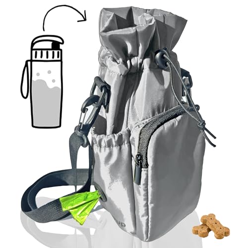 Waterproof Dog Walking Bag with Universal Water Bottle Holder