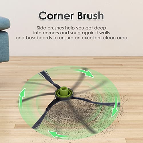 10 Pieces) N10 Side Brush Replacement Parts for Robot Vacuum Ecovacs DEEBOT OZMO N10 N10 Plus 920 950 T8 AIVI Max T9 T5 N5 N7 N8+ N8 Pro N8 Pro DX55 DX93 DJ65 Side Brushes 5 Pairs s (10 Count)