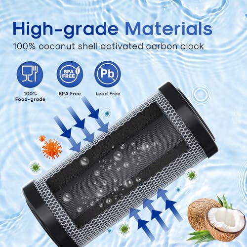 10" x 4.5" Whole House Sediment Activated Carbon Water Filter 2Pack (2 Count)