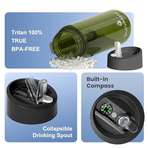 Purified Water Bottle for Camping (2 Count)