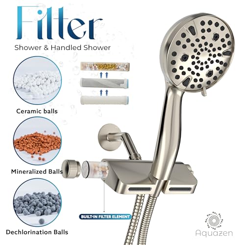 Filtered Shower Head with 8