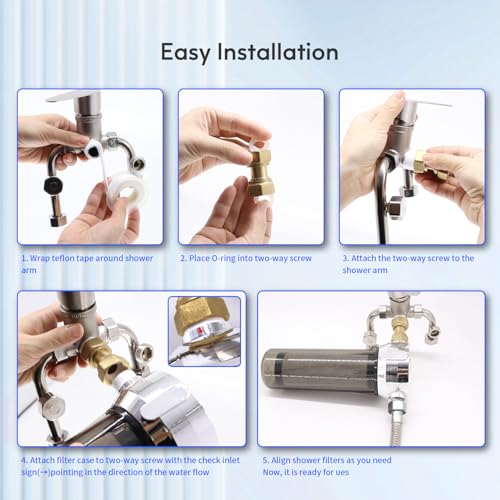 PRO Carbon Shower Head Filter System for Hard Water
