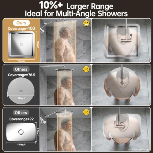 All Metal 10"Luxurious Rain Shower Head with Handheld Spary
