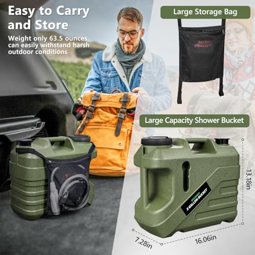 Portable Shower for Camping with Integrated Design