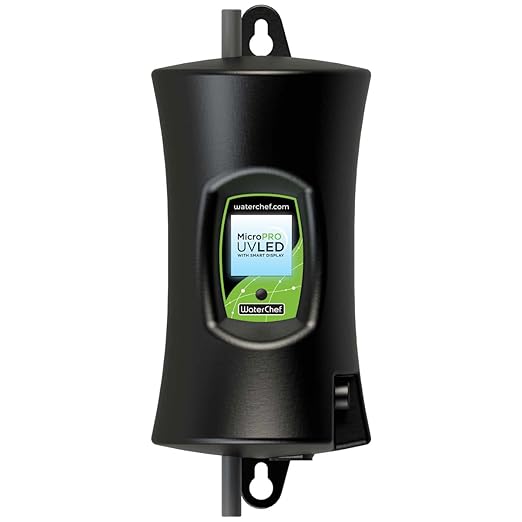 WaterChef MicroPRO UV LED Under-Sink Water Purifier System with Smart Features (No Faucet), Reduce up to 99.99% of Pathogens, Mercury-Free