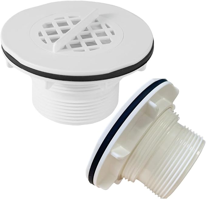 (2pcs) Threaded Inlet Strainer Compatible with Intex Filter Pumps with 1-1/2
