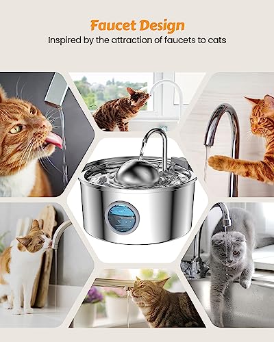 Cat Water Fountain Stainless Steel