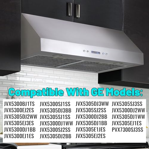 WB02X27207 Range Vent Hood Grease Filter Replacement for GE Model