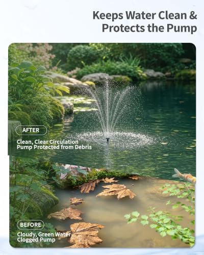 20W Solar Pond Filter with Fountain Pump