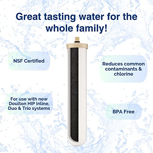 W9123050 ¦ 10" Biotect Ultra ¦ Authentic Drinking Water Ceramic Replacement Candle Element Filter ¦ 2504 ¦ White ¦ NSF Certified ¦ M12 Thread ¦