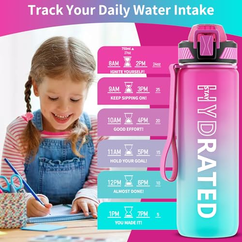 Water Bottle with Straw