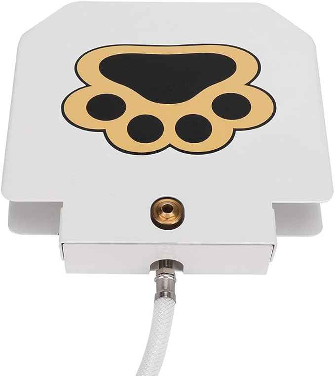 Dog Water Fountain Step On Toy,Easy Paw Petal Activated Dog Steps Eco-Friendly Pet Water Fountain Drinking Pet Dispenser Dog Water Sprinkler,Automatic Water Dog Fountain for Big/Small Dogs