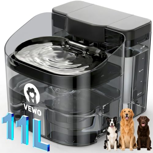 11L 372oz Large Dog Water Fountain