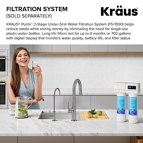 Oletto Single Handle Drinking Water Filter Faucet for Reverse Osmosis or Water Filtration System in Matte Black