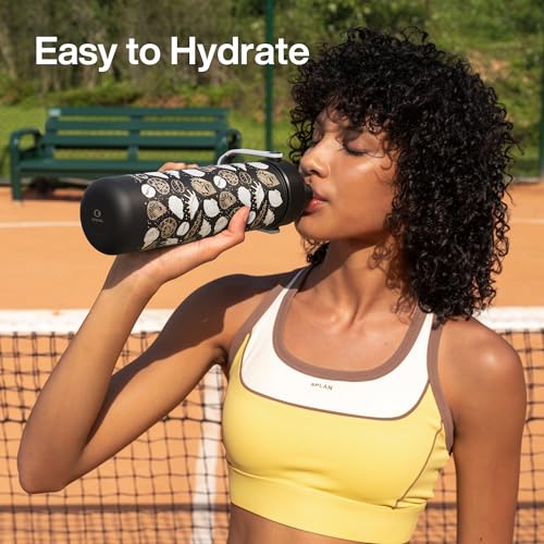 Insulated Water Bottle with Straw Stainless Steel Water Bottle