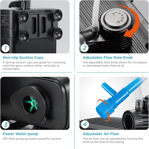 Internal Fish Tank Filter with 5W UV Light