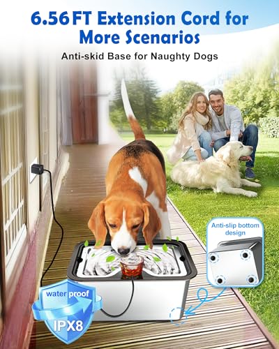 Large Dog Water Fountain SS304