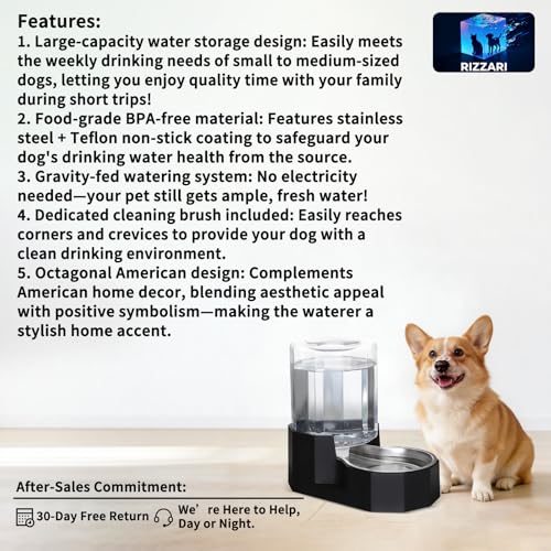 5L Cat Gravity Water Bowl Dispenser