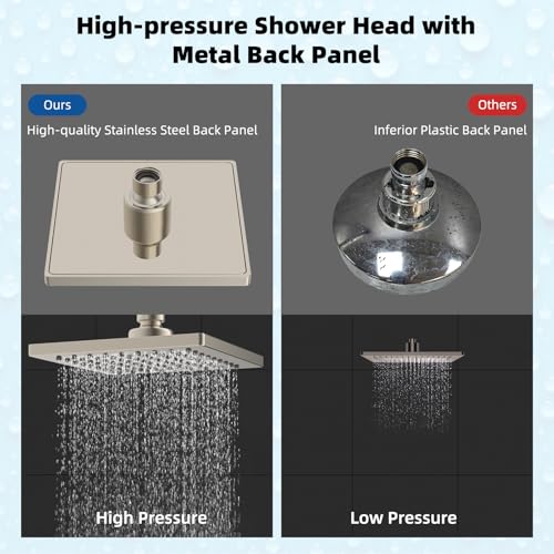 cUPC Certified Thickness Metal 6'' Rain Shower Head